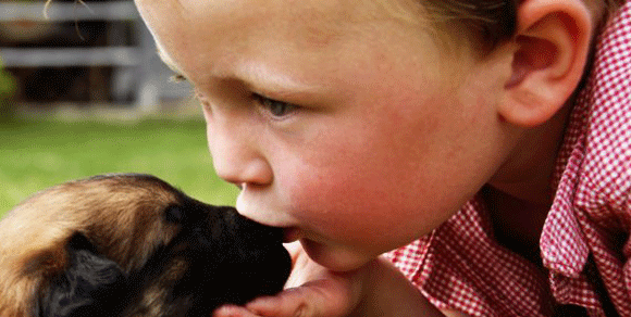 Asma, il cane può essere una protezione per i bambini