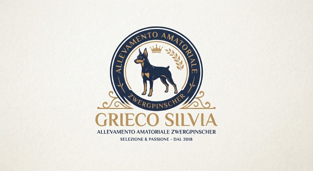 Zwergpinscher nero focato